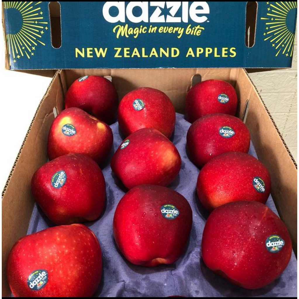 

apel dazzle New zealand fresh import 1 dus 9kg ukuran jumbo