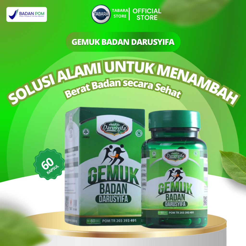 Penggemuk Badan Bpom Ampuh Permanen Obat Suplemen Vitamin Penambah Berat Gemuk Original Depkes