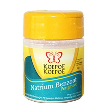 

Natrium Benzoate Pengawet Makanan Koepoe Koepoe 33gr