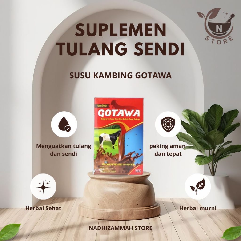 

Suplemen Tulang Dan Sendi Susu Kambing Gotawa Makkata Orang Tua Lansia Original Bpom