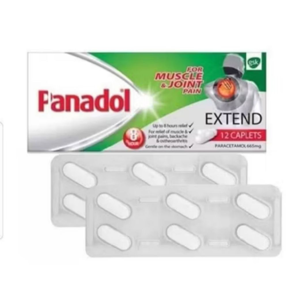Panadol Extend Malaysia 665 mg  6 tablet per blist