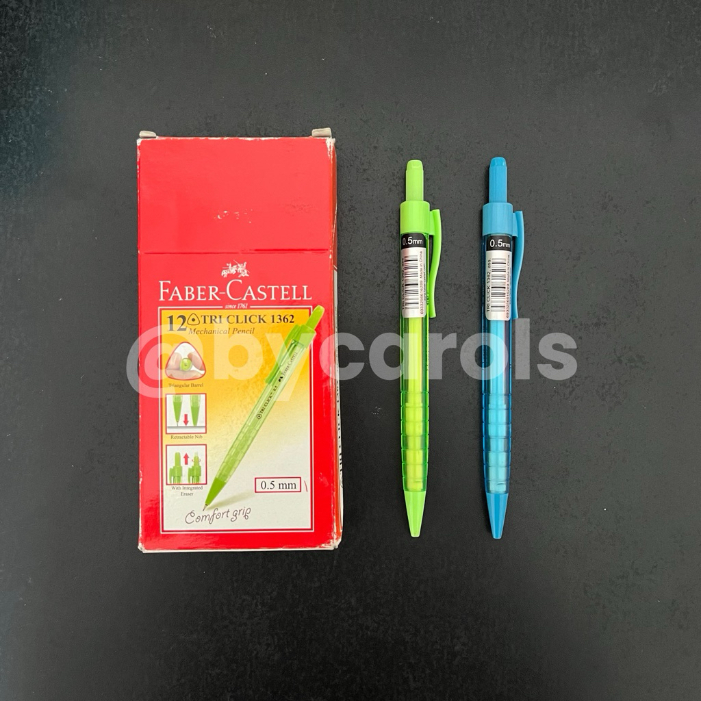 

PENCIL MEKANIK FABER CASTELL TRI CLICK 1362 MECHANICAL PENCIL 0.5 MM