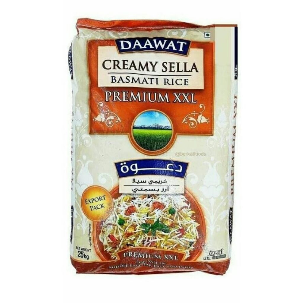 

Daawat creamy sella beras basmati daawat 1kg