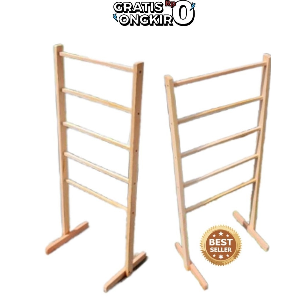 Stand Handuk Kayu /Rak Handuk Rak Kayu Serbaguna