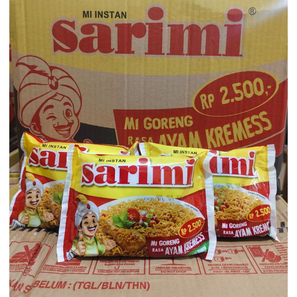 

Sarimi goreng ayam kremes 1dus