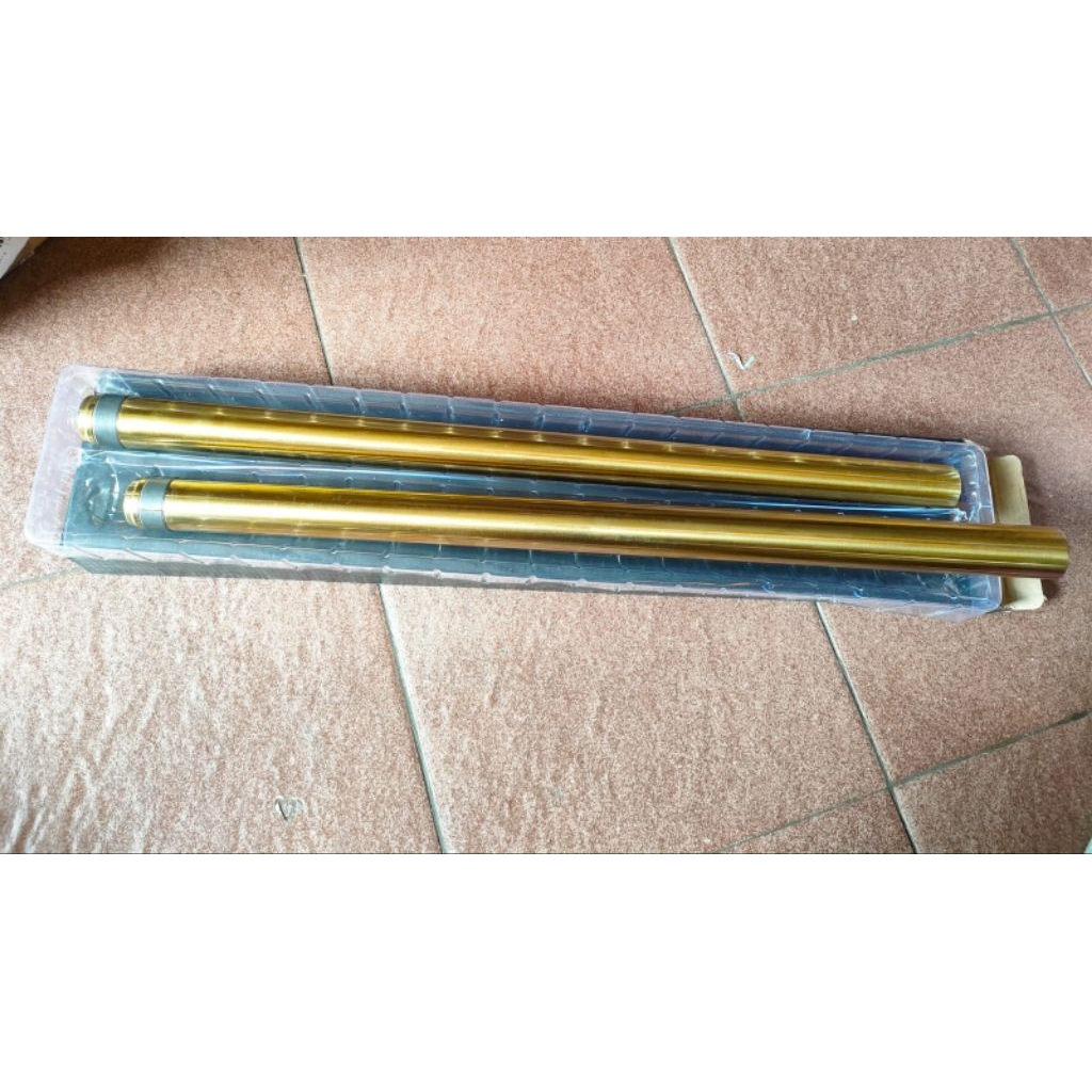 As shock depan ninja gold 33mm set kanan kiri Ninja r ninja rr ninja ss gold iner tube