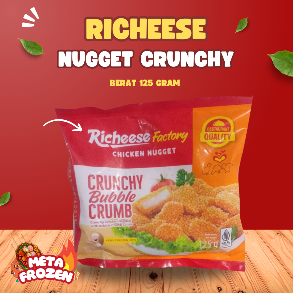 

Richeese Factory Chicken Nugget Crunchy Bubble Crumb 125g / Nugget