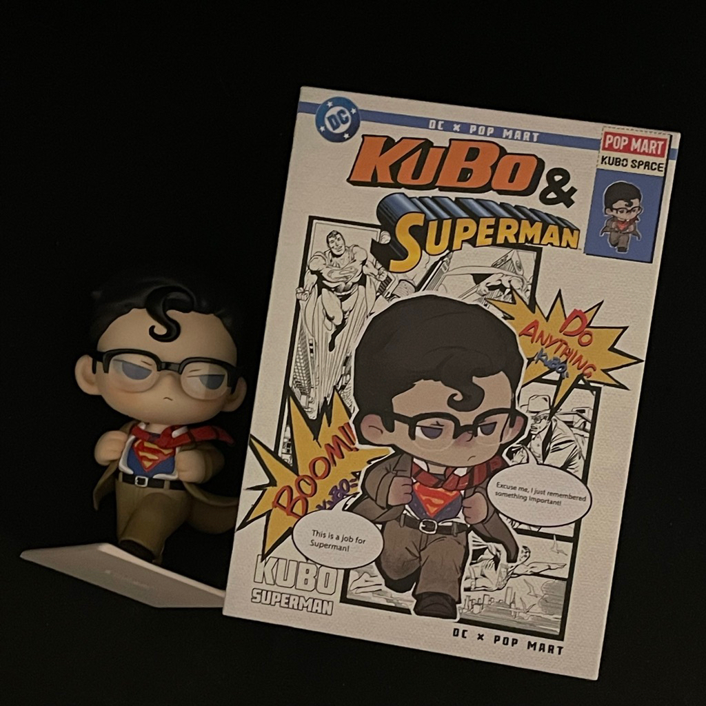 [ready siap kirim] kubo superman 200% figure limited edition popmart pop mart figurine marvel dc