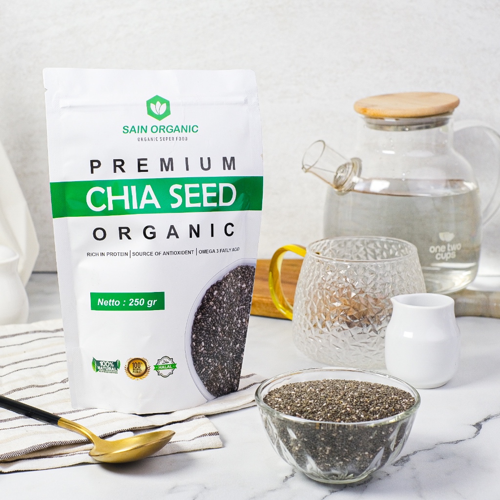 

Chia Seed Organic 250 gram untuk Diet Freshly Black Cia Seed Organik fresly Biji Chia Seeds