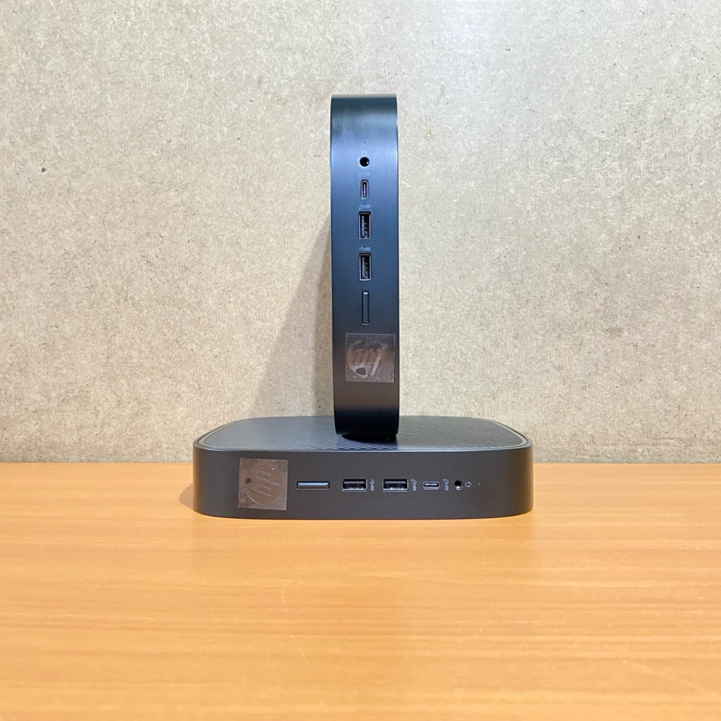 Pc mini Hp ThinClient T640 AMD Ryzen Embedded R1505G Ram 8GB SSD NVME 256GB Mulus Like New  Bergaran