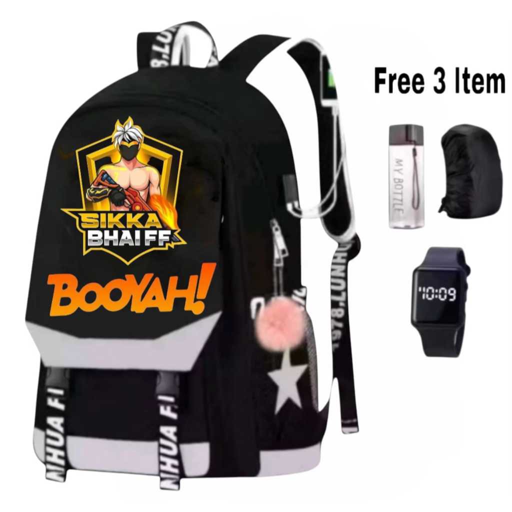 BELI Tas Ransel Sekolah Anak Laki Laki Karakter FF dan Super Hero Murah BELI