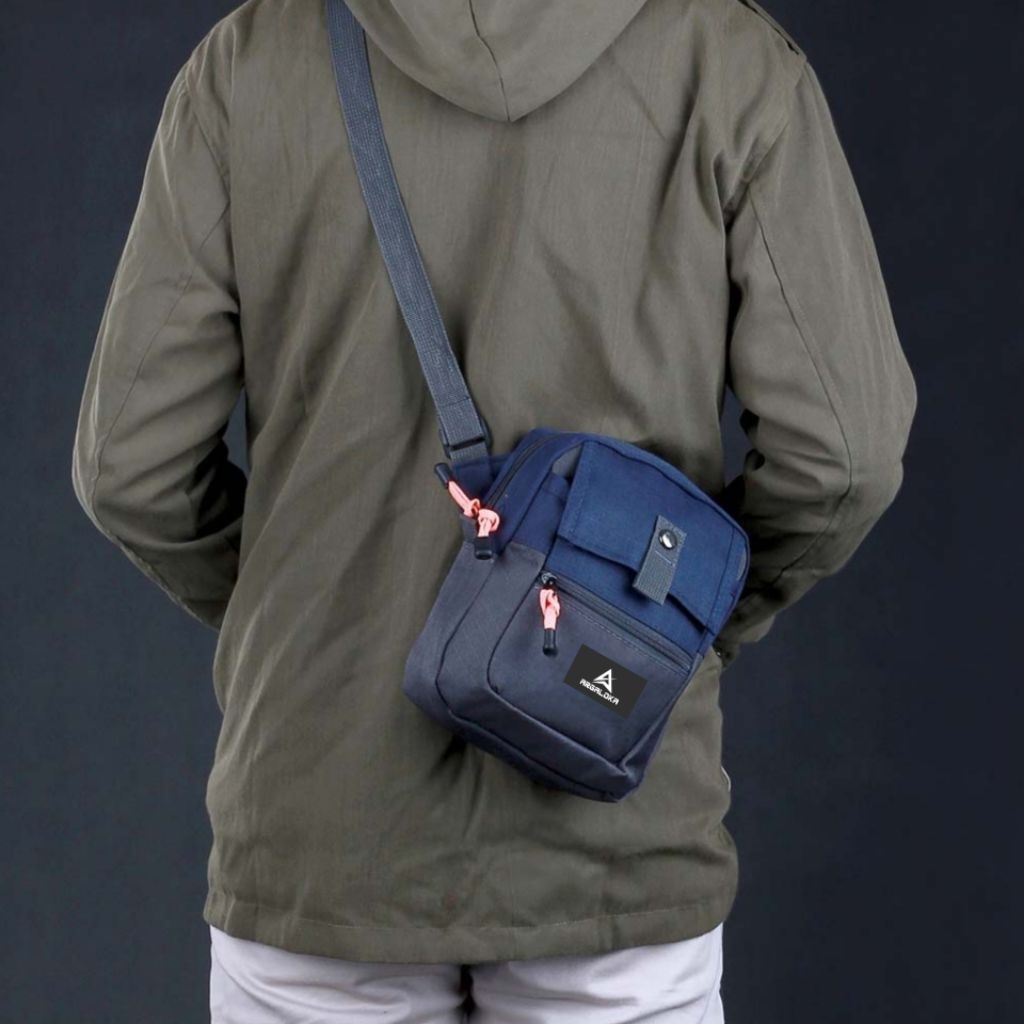 Davi Tas Selempang Pria Slingbag Kecil Tas Hp Dompet Pouch Bag Traveling