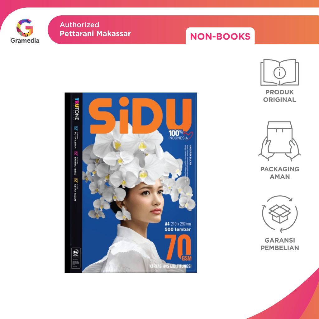 

Gramedia Pettarani - SiDU-Kertas HVS 70 Gram A4