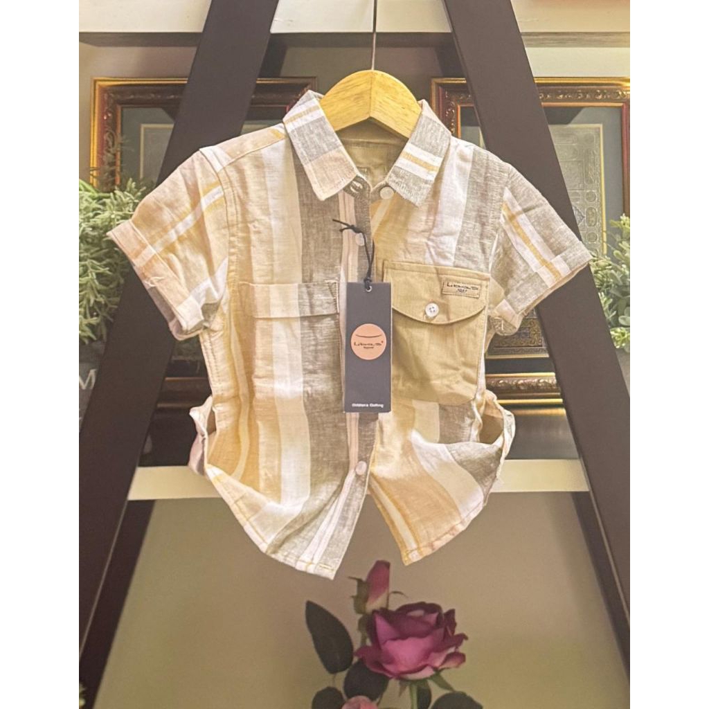 kurta kotak flanel by libas/kemeja anak by libas/kemeja anak/fashion anak/Koko anak/muslim anak