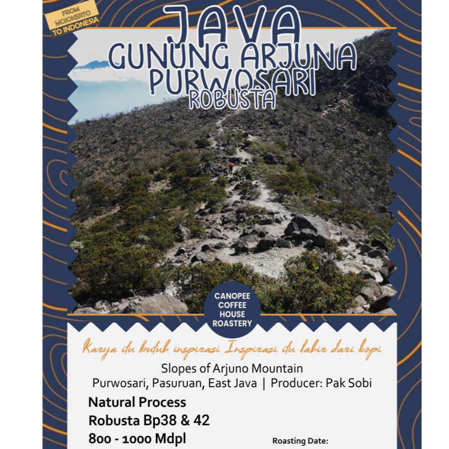 

Robusta "Gunung Arjuno Lereng Purwosari" - Roastbeans Single Origin Coffee