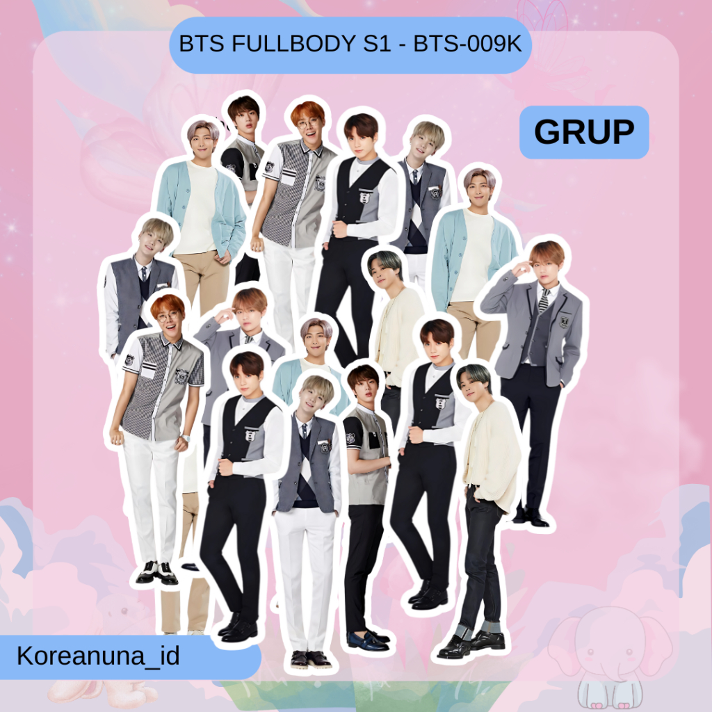 Stiker Kpop Bities Member Idol Korea Aesthetic Sticker Deco Jurnal Buku Catatan Botol Berkualitas