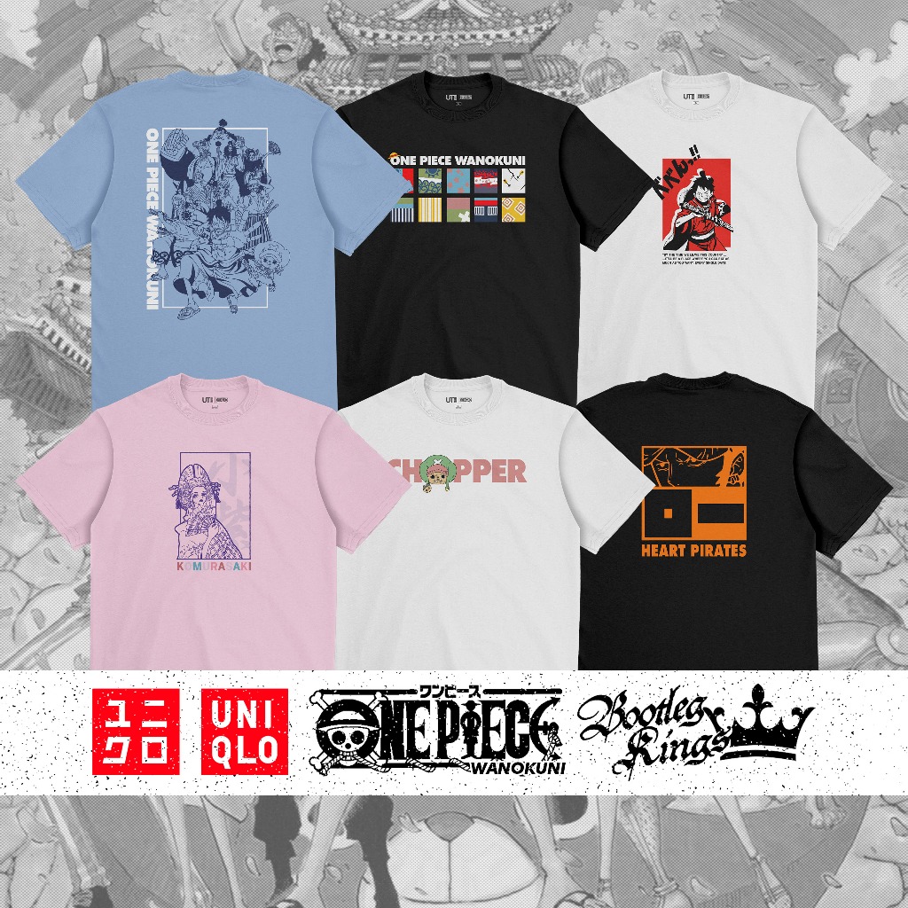 [HOT] UNIQLO X ONE PIECE WANOKUNI GRAPHIC T-SHIRT | MATERIAL 24s COTTON COMBED ASLI | SABLON PREMIUM