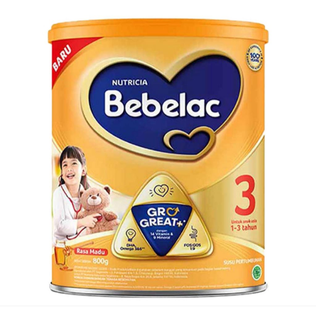 

Bebelac 3 GroGreat+ Susu Bubuk Pertumbuhan Anak Madu