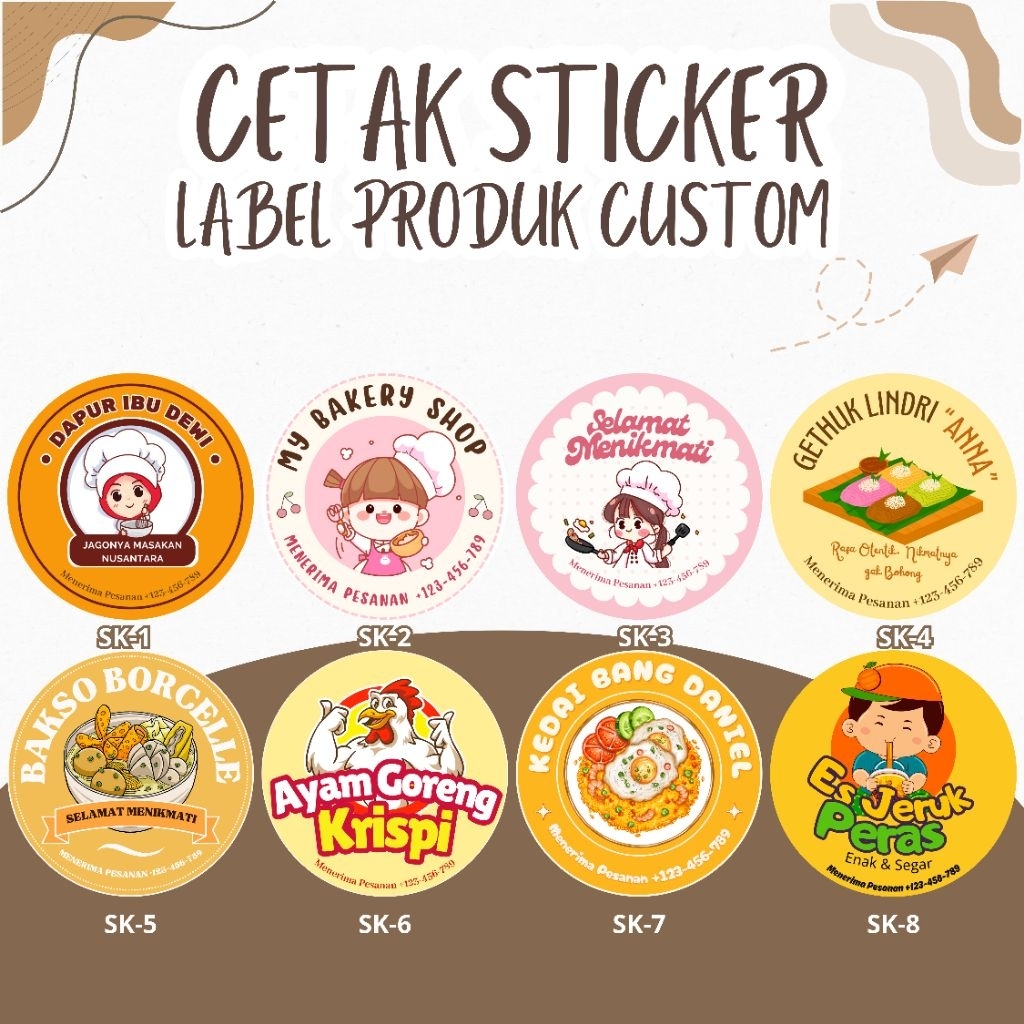 

CETAK STICKER LABEL PRODUK CUSTOM + CUTTING