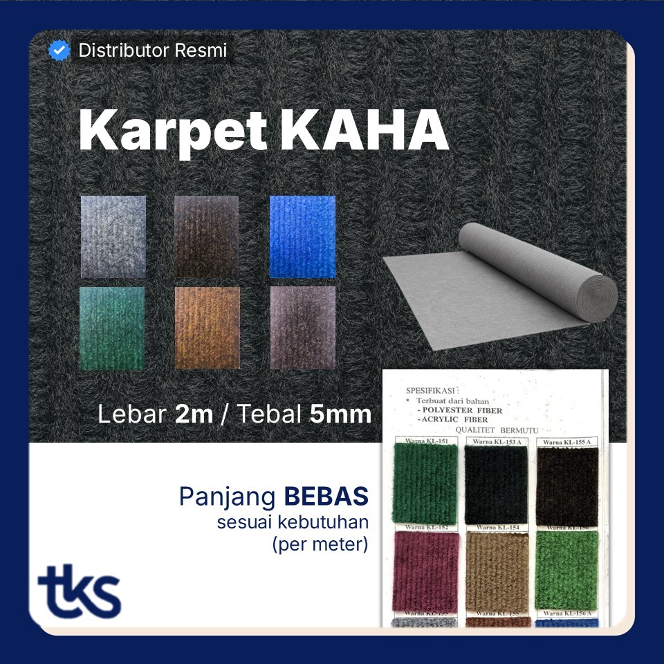 Karpet Salur KAHA Meteran (Lebar 2m) / Karpet Mushola / Karpet Lantai / Karpet Panggung