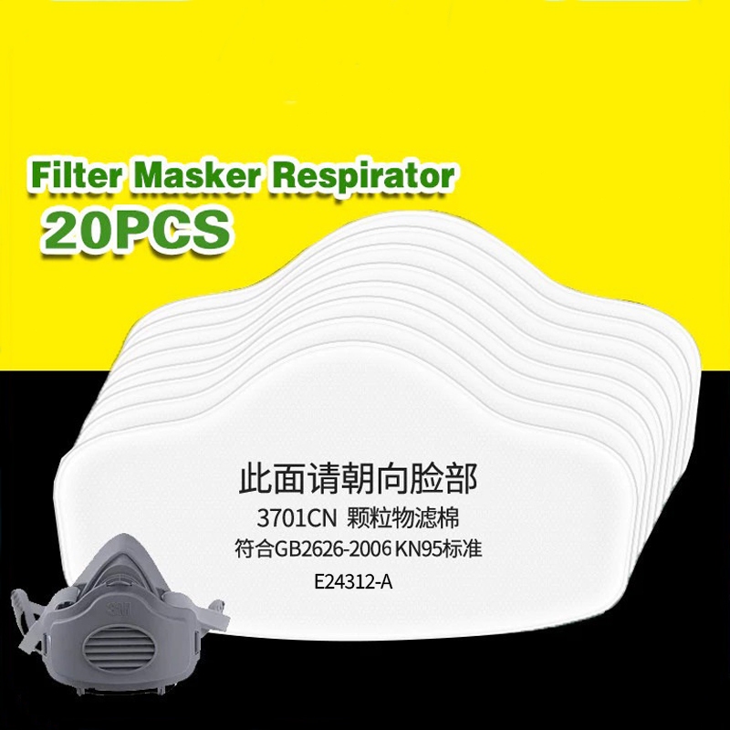 20pcs Cotton Filter Masker Respirator 3200/3701CN Filter Cotton/Filter Masker Respirator