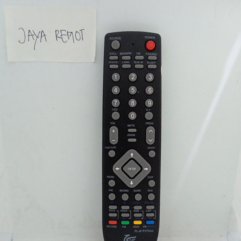 REMOTE TV POLYTRON 81F579 LED LCD Tabung slim fat tanpa setting kompatibel 81F579,81G269,81E503,81E8