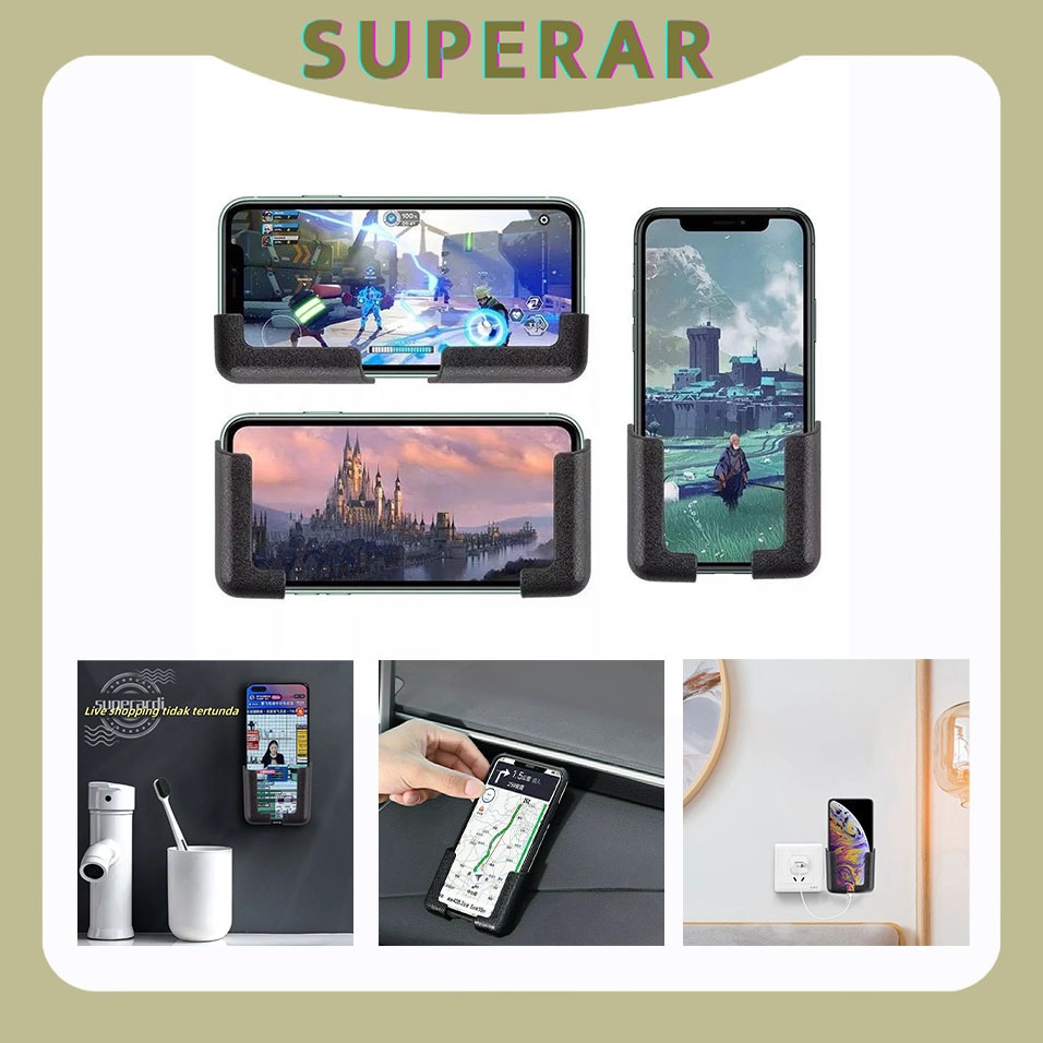 Dudukan Telepon Perekat Holder Hp Mobil Dudukan Telepon Serbaguna Kait Dasbor Mobil Penggunaan Ponse