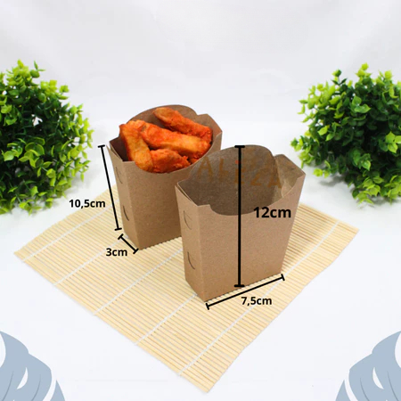 

Box Onion Ring isi 25 PCS Box Kentang Motif dan Polos