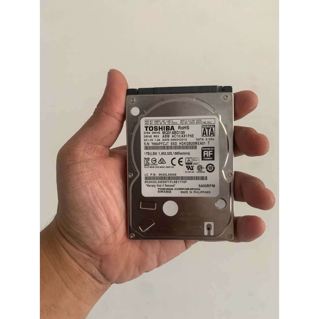 HDD Hardisk Laptop 1TB 1 TB 1Tera