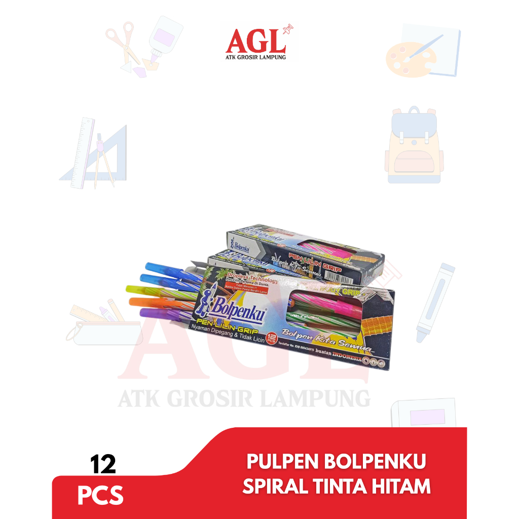 

BOLPENKU - (12pcs) PULPEN BOLPENKU / PULPEN MURAH TINTA HITAM - Grosir
