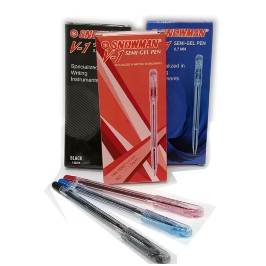 

Pack Ballpoint Pulpen Semi Gel Pen Snowman V1 Murah