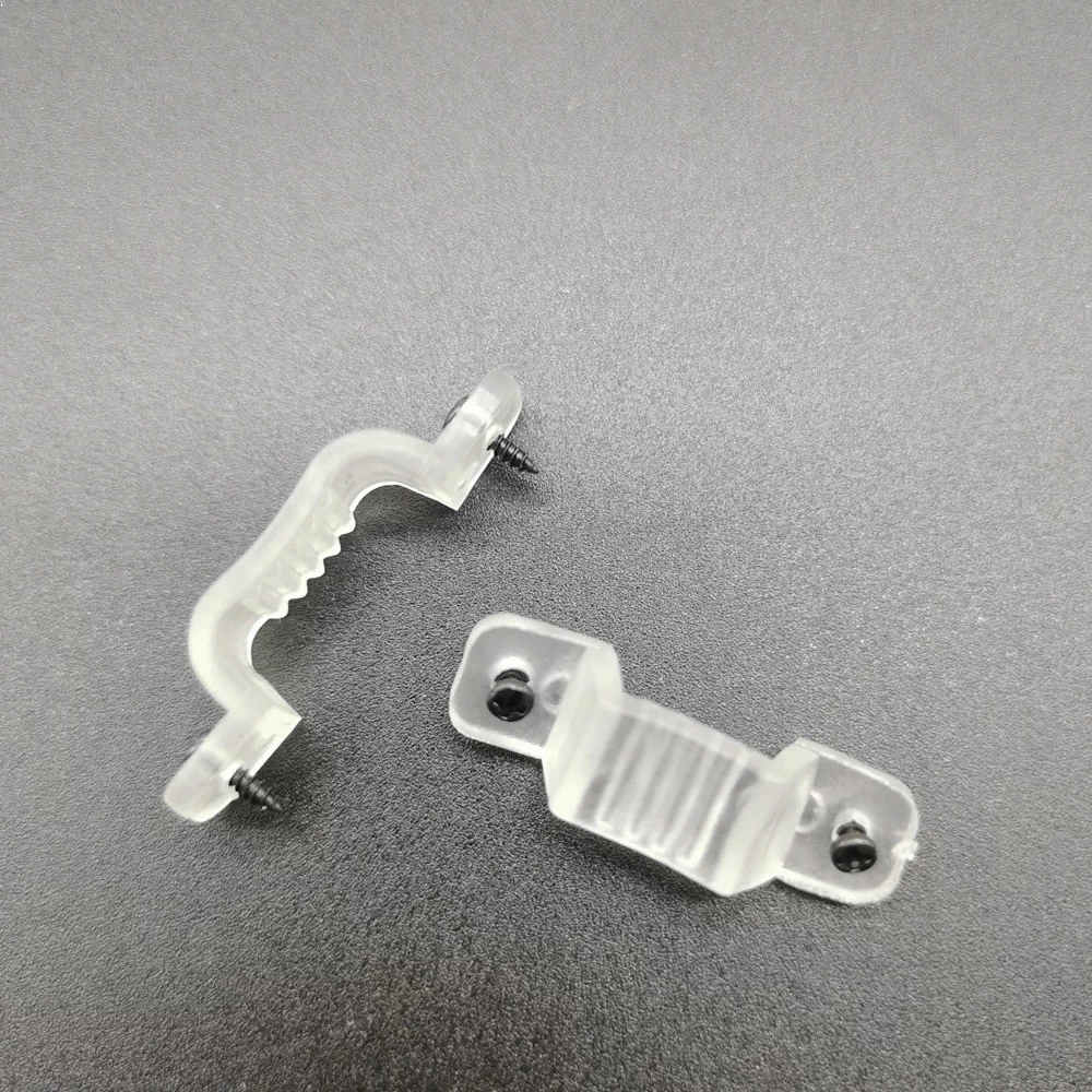 Klem Lampu LED / Klem Lampu LED Strip Bening / Klem Kabel LED Strip Transparan 4*7MM