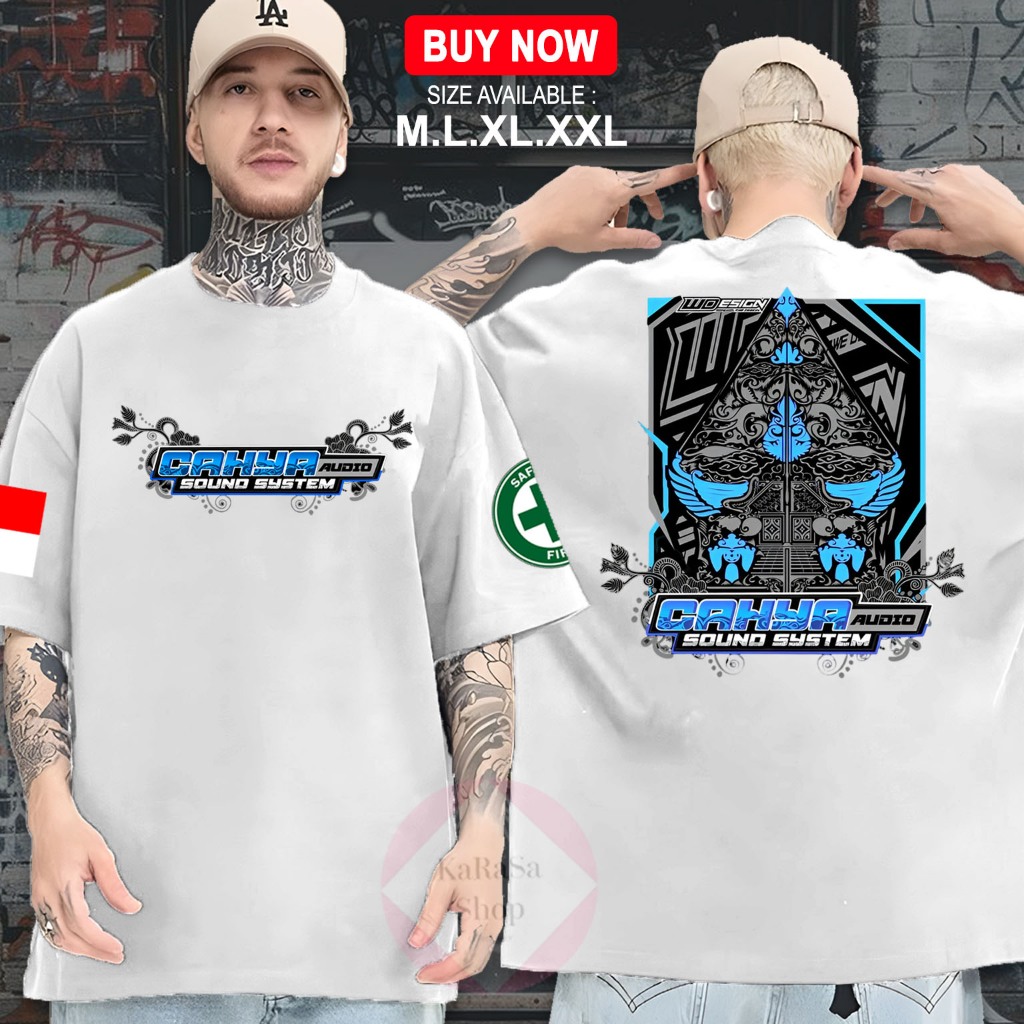 Kaos Baju Distro CAHAYA AUDIO SOUND SYSTEM Clothing Apparel Unisex - Kaos UNISEX - M.L.XL.XXL - KAOS