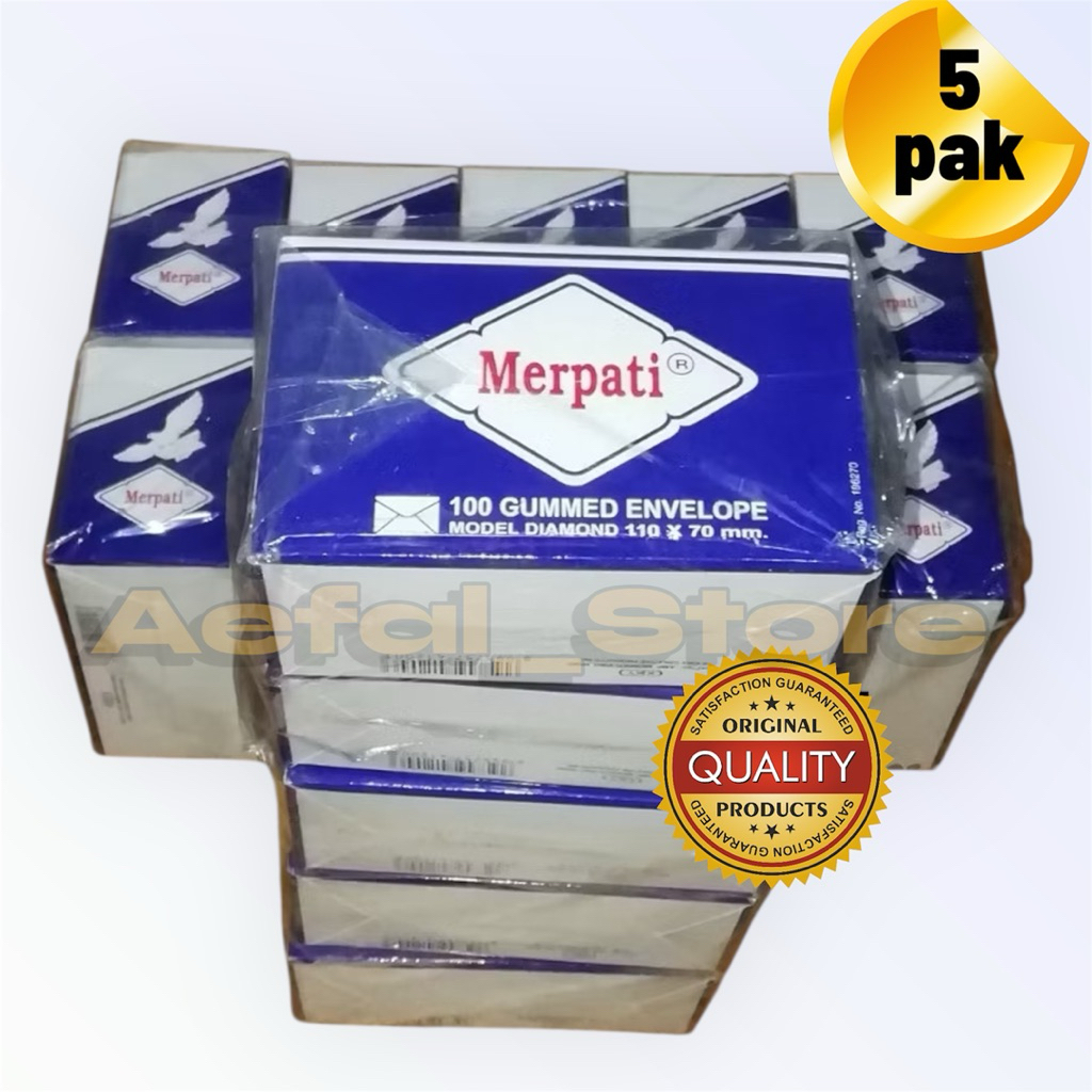 1 Slop Amplop Merpati Kecil ( 5 pak = 500 Lembar )