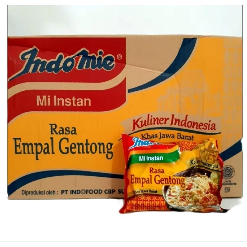 

Indomie Mie Instan Kuah Empal Gentong 1 Dus isi 40 Pcs