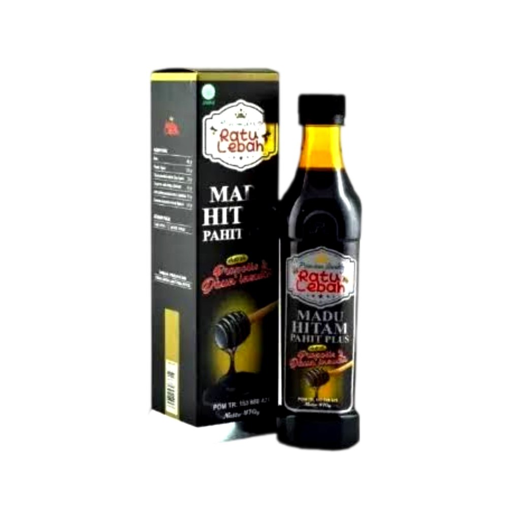 Madu Hitam Pahit Ratu Lebah Plus Ekstrak Propolis & Daun Insulin – BPOM