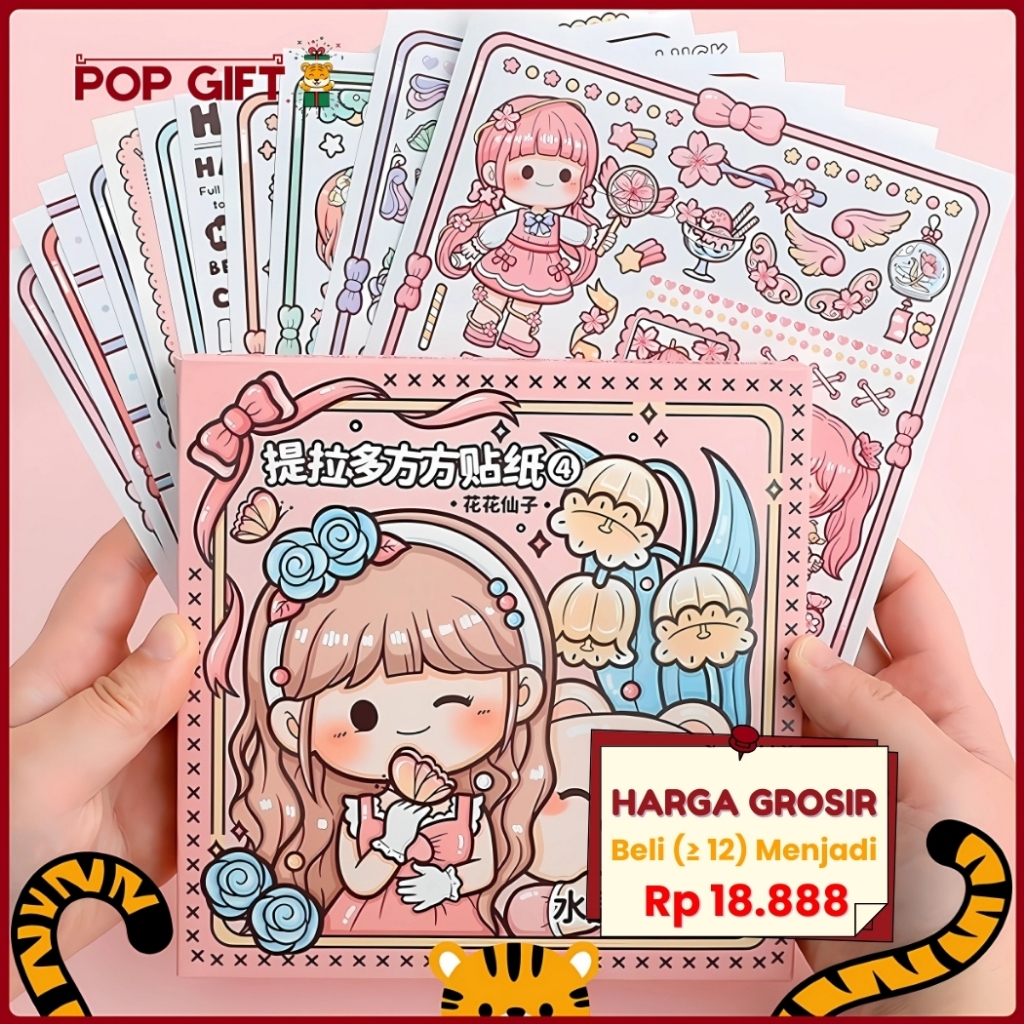 

PG Stiker 1 Pack Buat Buku Jurnal Edisi Flower Fairy Lucu Stiker Tempel Mainan Anak Stiker DIY TLD93