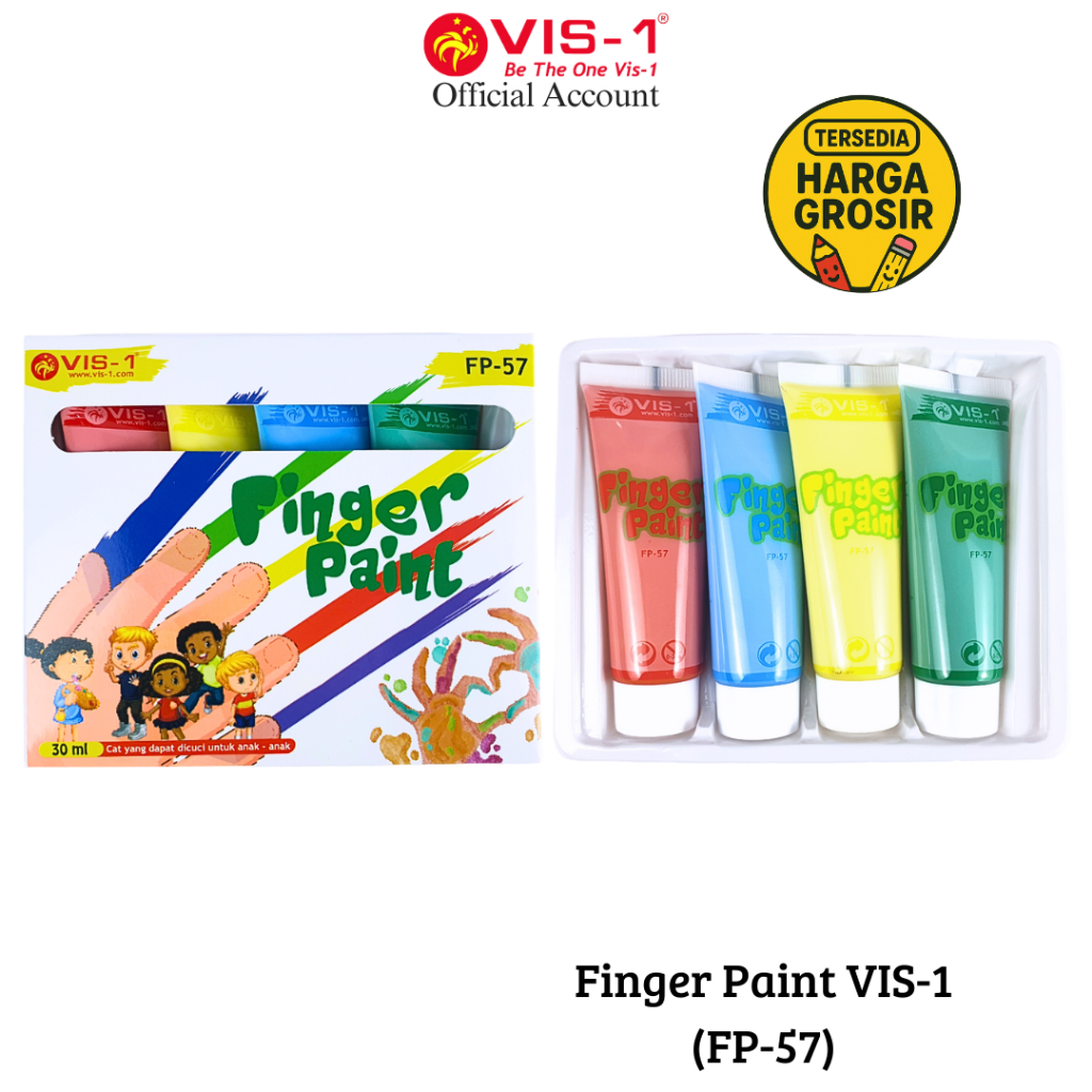 

VIS-1 - Finger Paint FC-57 / Cat Tangan / Washable Paint