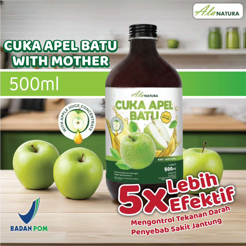 

Alanatura Cuka Apel Original 500ml With Mother Atasi Penyakit Jantung dan Kolesterol