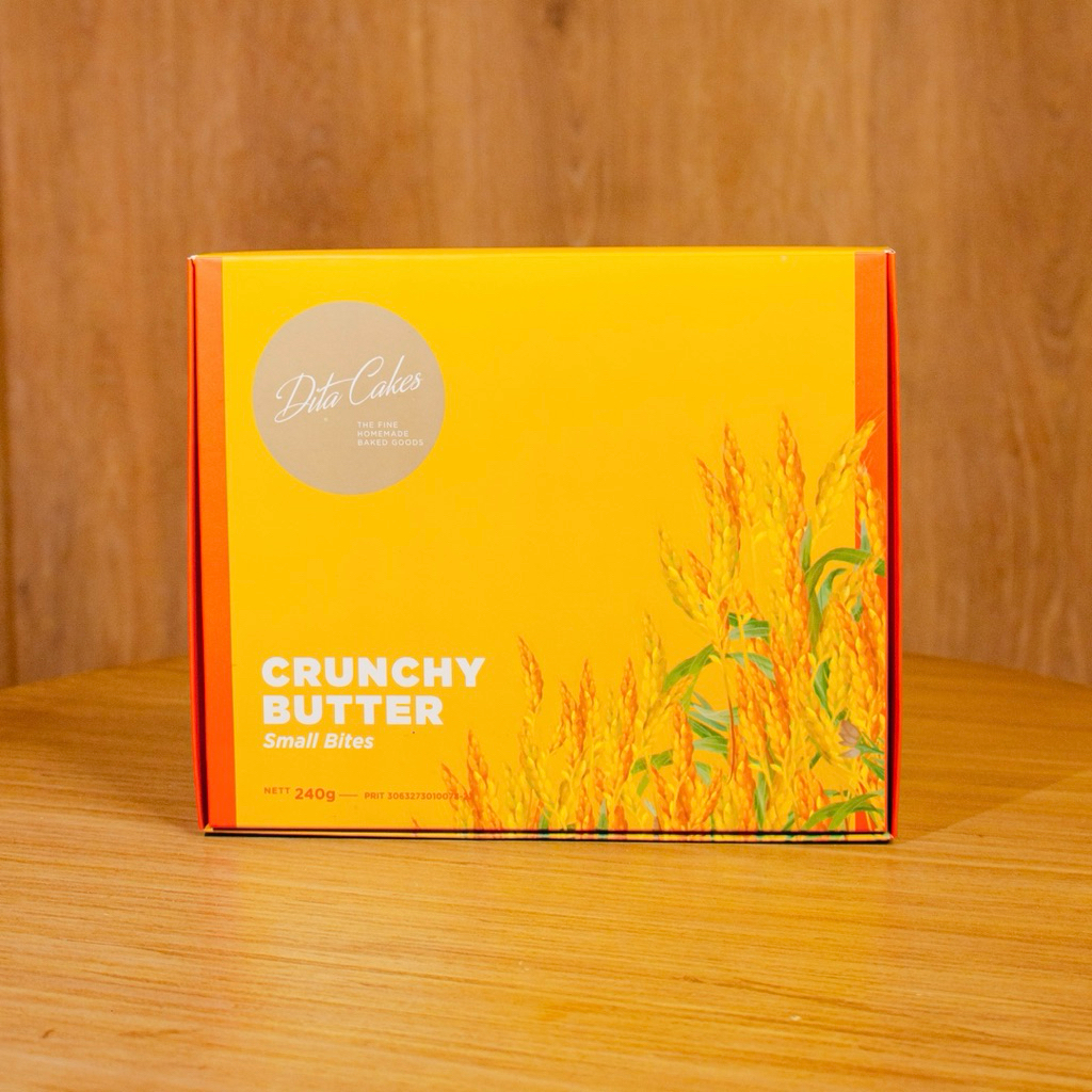 

CRUNCHY BUTTER PREMIUM COOKIES BY DITA CAKES BOX 240 GR