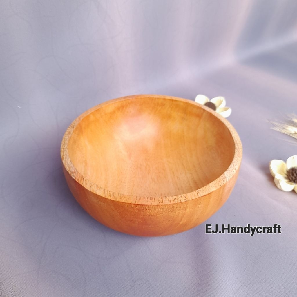 mangkok kayu/mangkok kayu mahoni/mangkok bakso/mangkok kayu 15cm