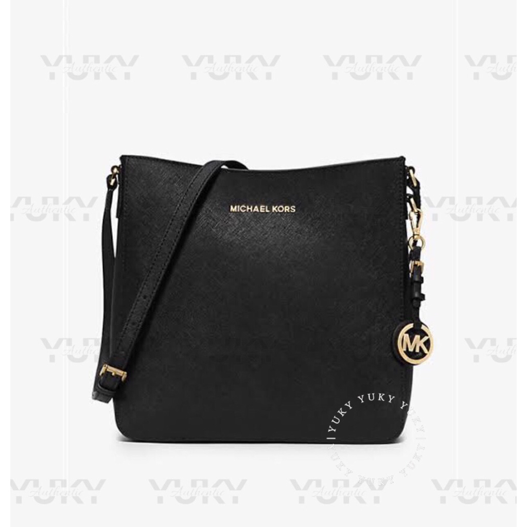 Tas Wanita Branded MICH*EL KO*S MK Jet Set Messenger Black 100% Original
