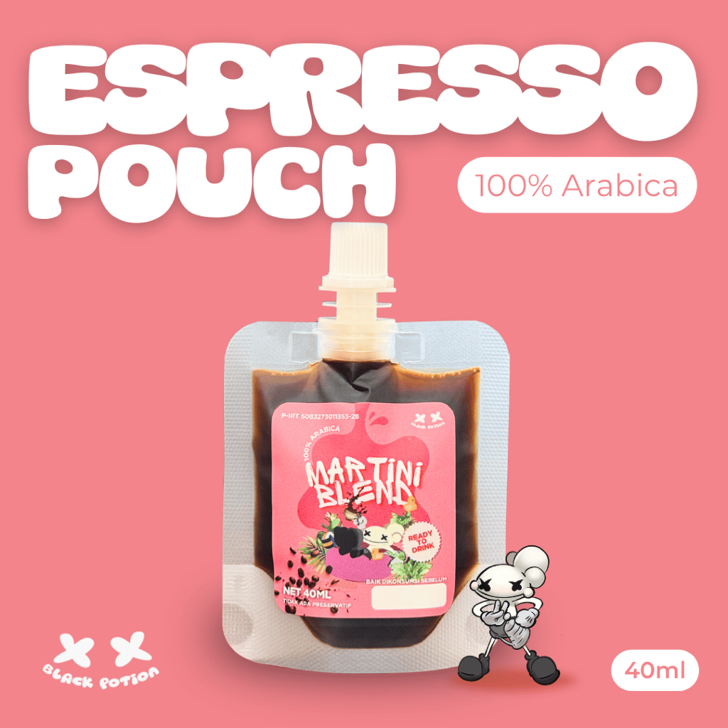 

Espresso Pouch Kopi Konsentrat Full Kopi Arabica (Martini Blend) - 1 pcs