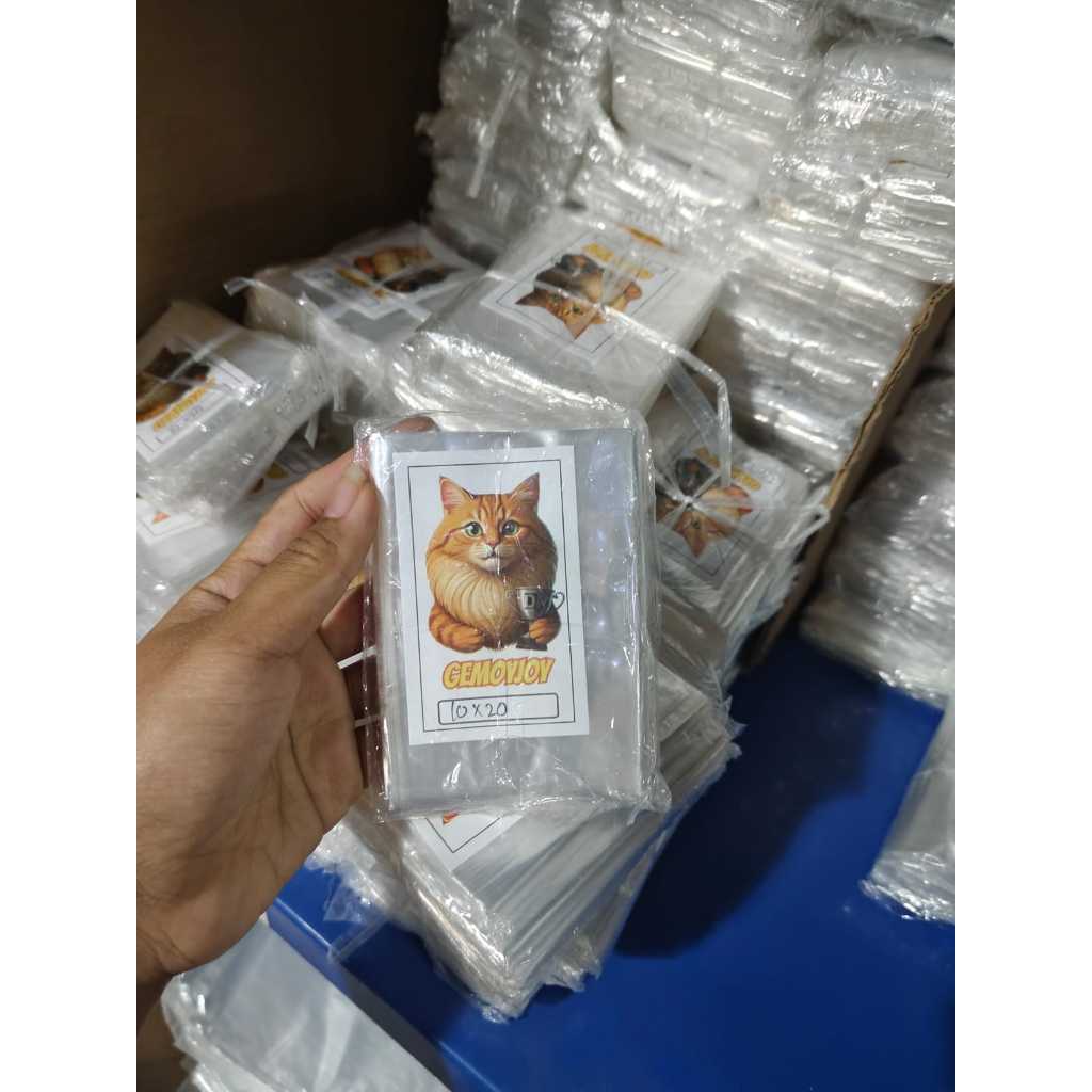 50pcs Plastik PP Tahu Ekonomis Bening Tipis Ukuran 10x30 12x35 13x35 15x35 17x35 12x25 10x20 20x40