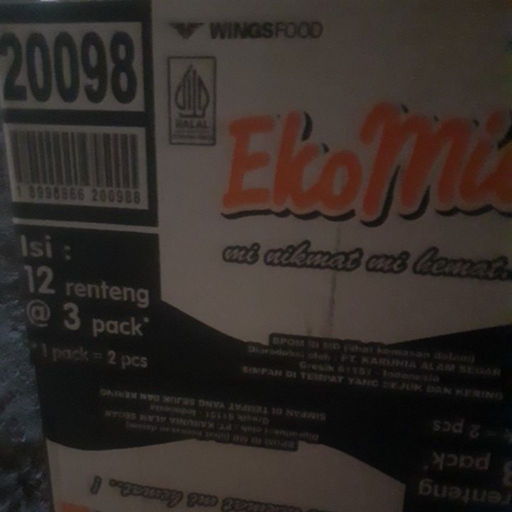 

ekomie renceng isi 12renceng 3pack 1pacs isi 2pcs