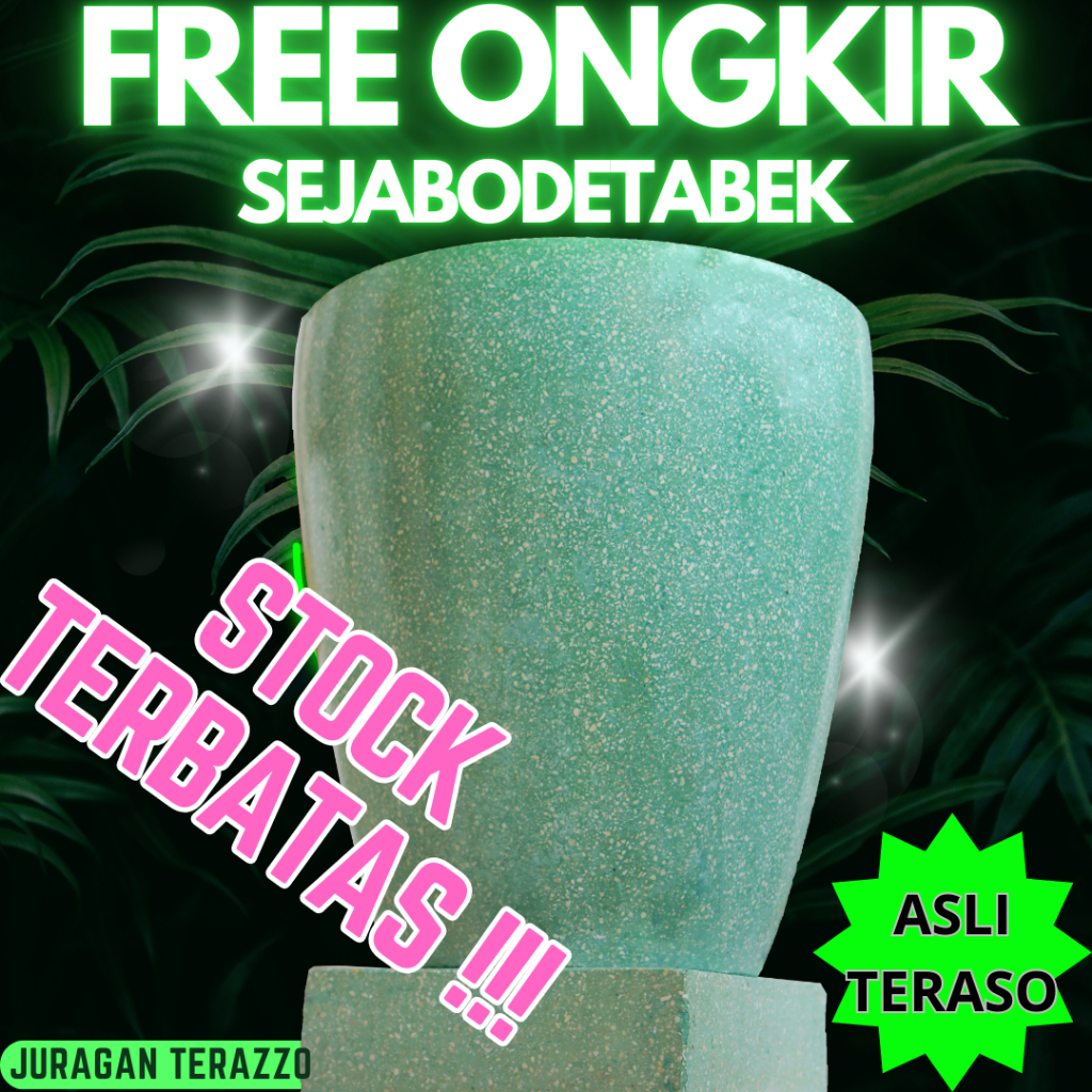 JURAGAN_TERAZZO - BAK MANDI TERASO BAK MANDI MINIMALIS BAK MANDI MARMER TIPE UIN GELAS WARNA HIJAU