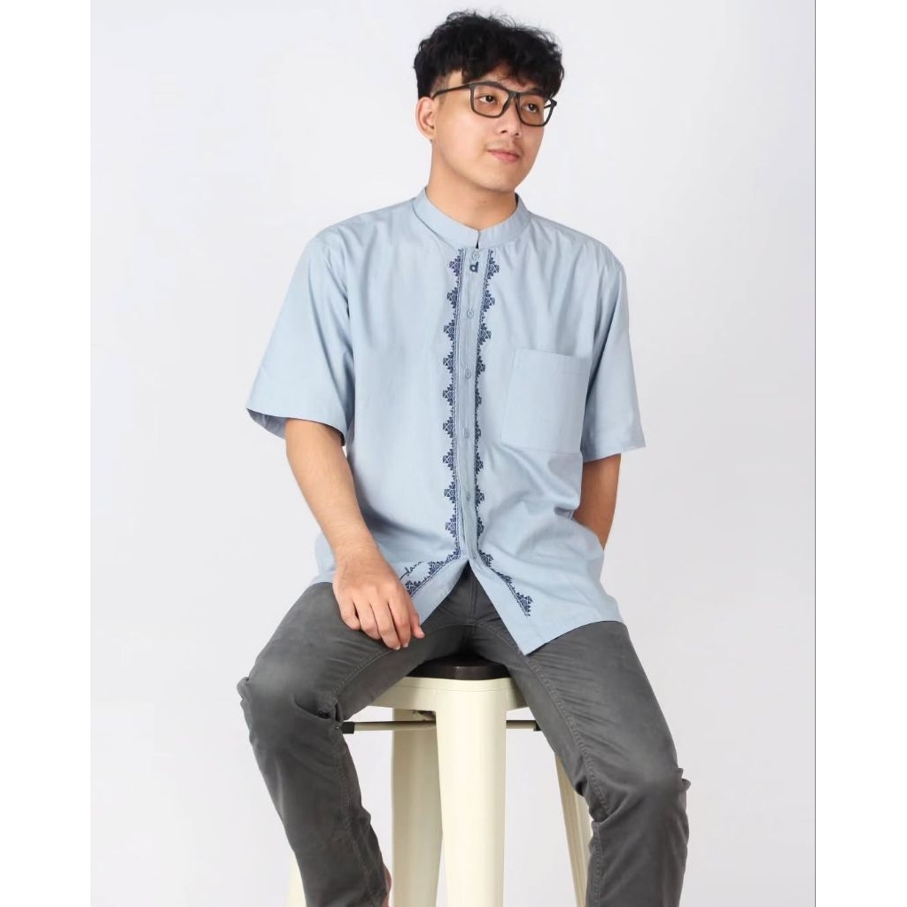 Koko Dannis K240305 Kemeja Muslim Lengan Pendek Remaja dan Dewasa