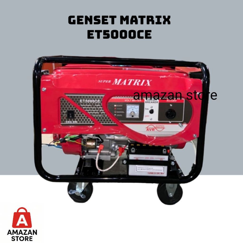 Mesin Genset Super Matrix ET 5000 CE ( 3000 Watt, 1 Phase ) - Genset Bensin Super Matrix