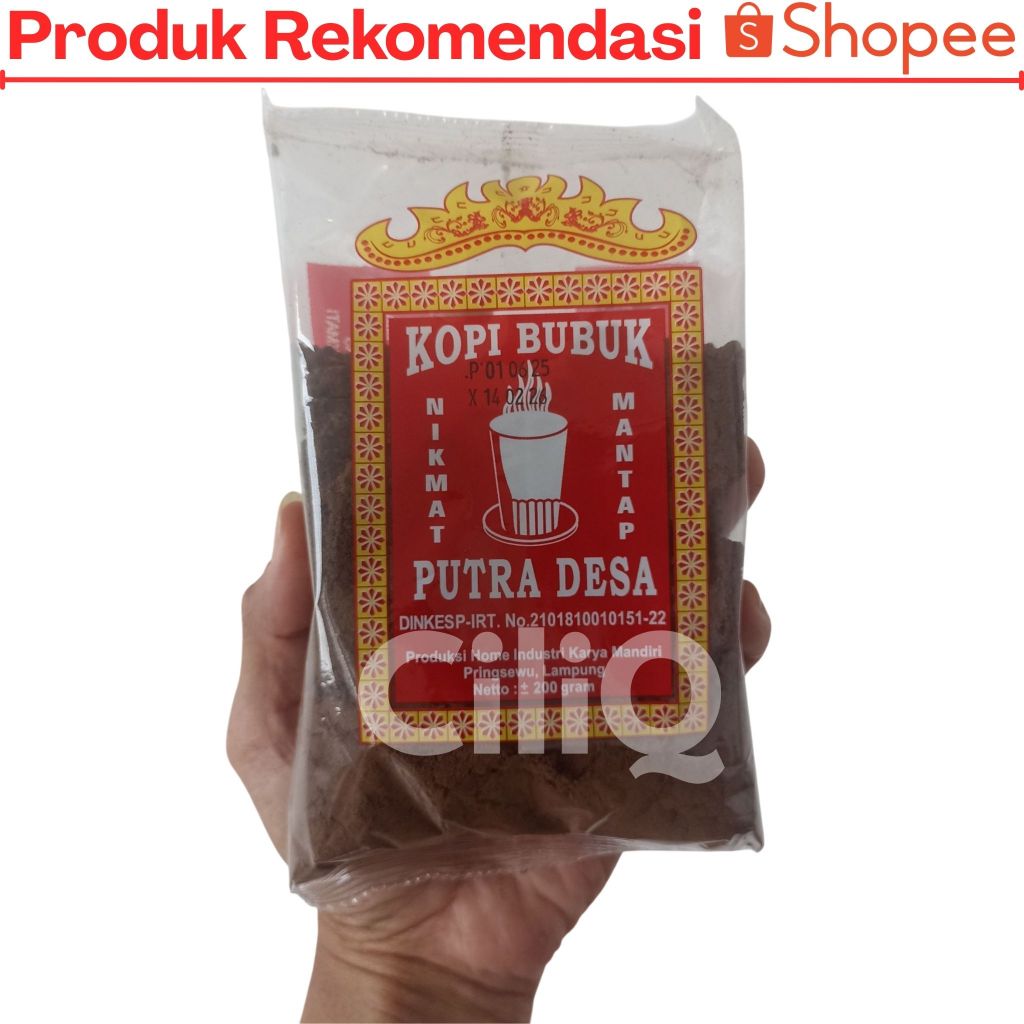 

Kopi Bubuk Putra Desa 200gr Robusta Asli Pringsewu Lampung Murah Rasa Mirip Kopi Klangenan