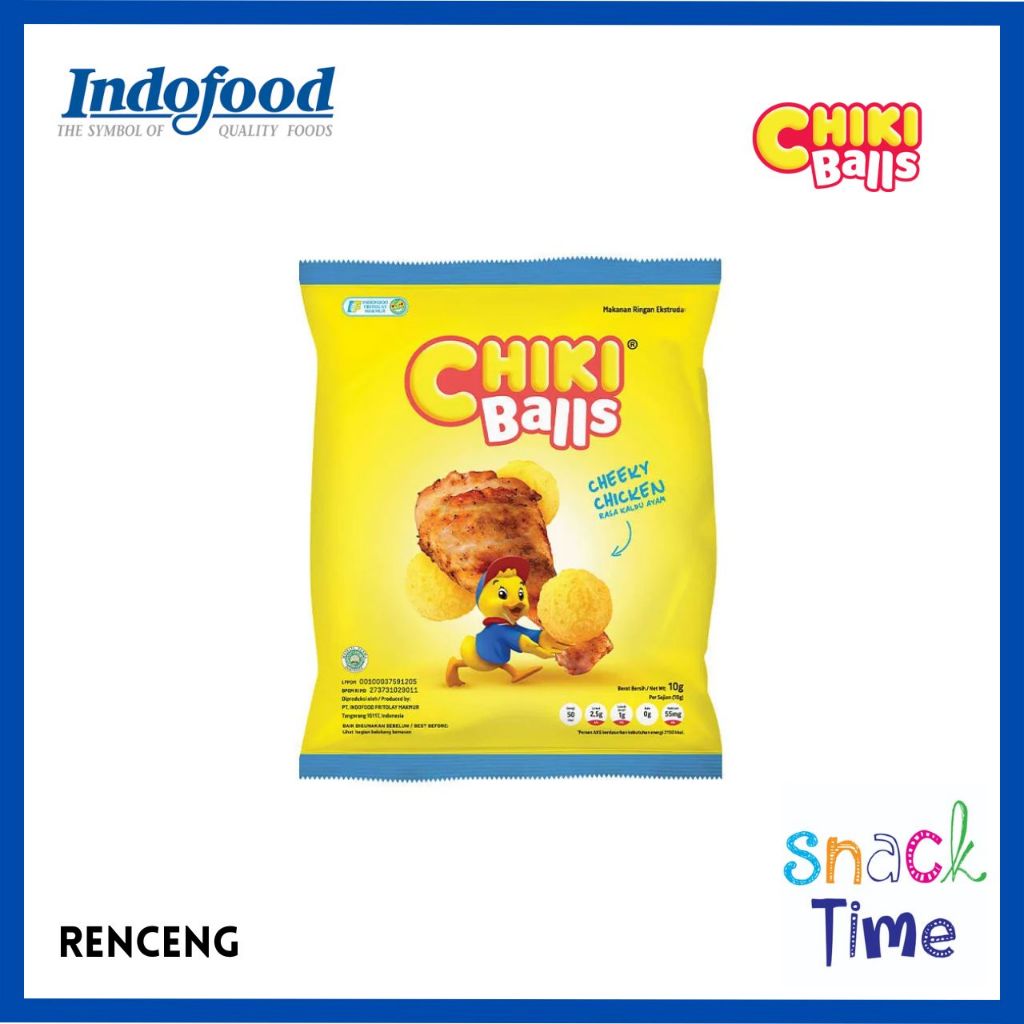 

Snack Indofood - Chiki Ball's (Cheese, Chocolate, Chicken) - Carton